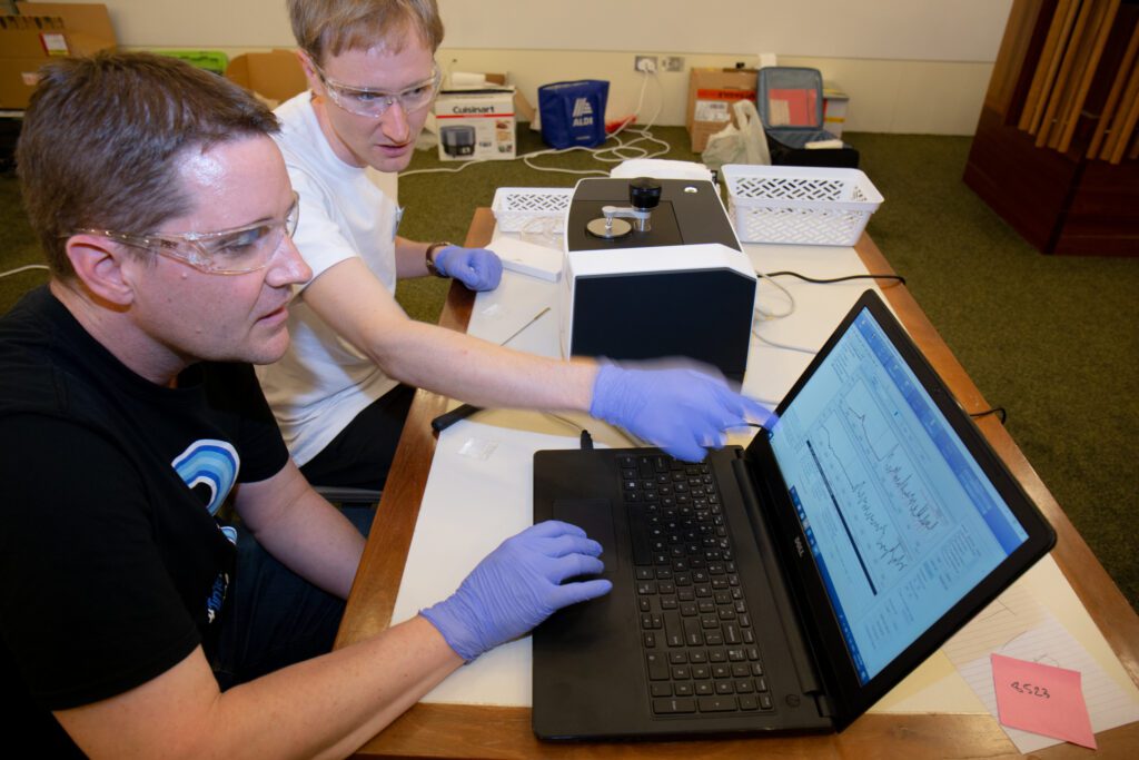 Chemists do pill testing - drug checking