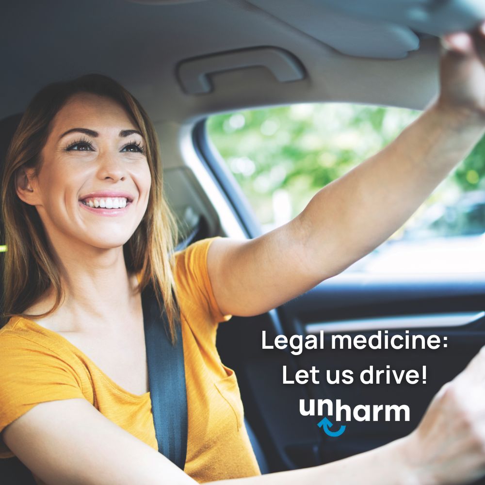 Legal medicine, let us drive!