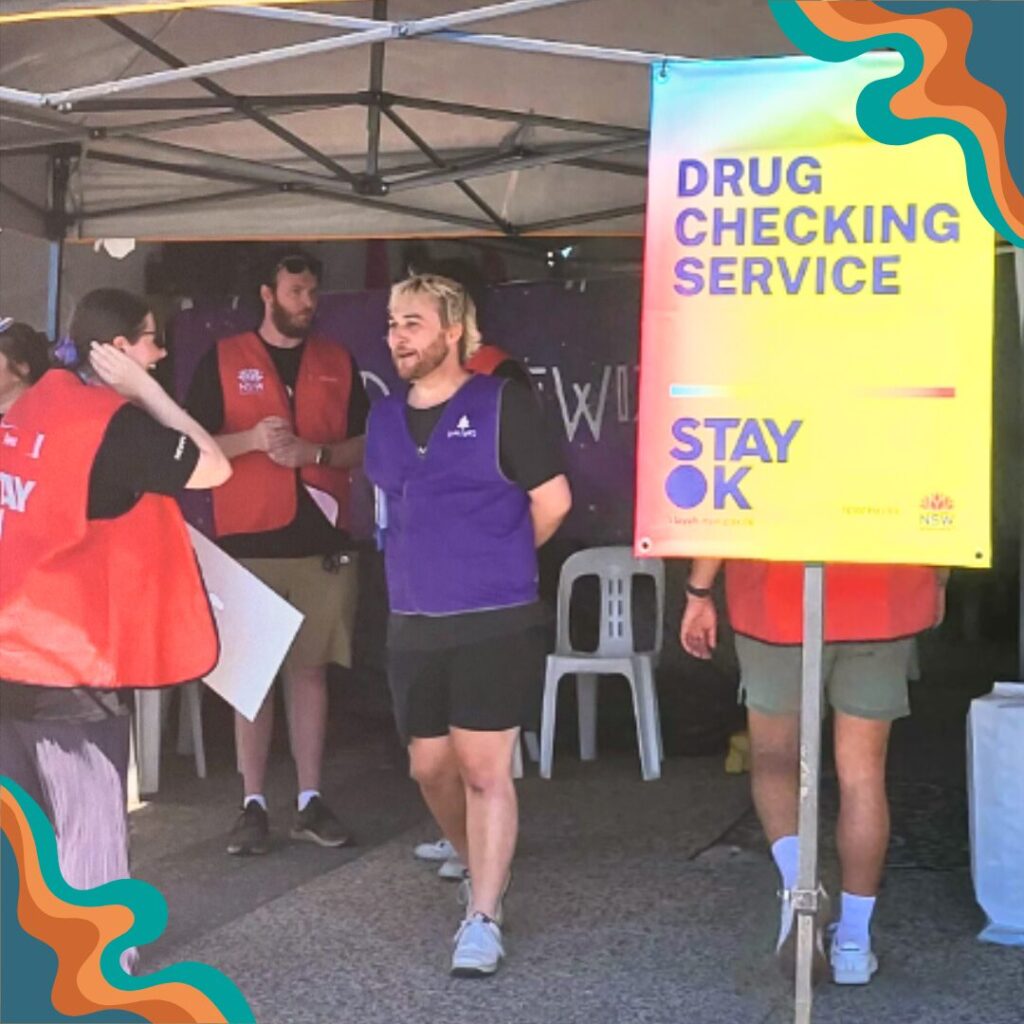 Pop-up Drug Checking Service at a festival